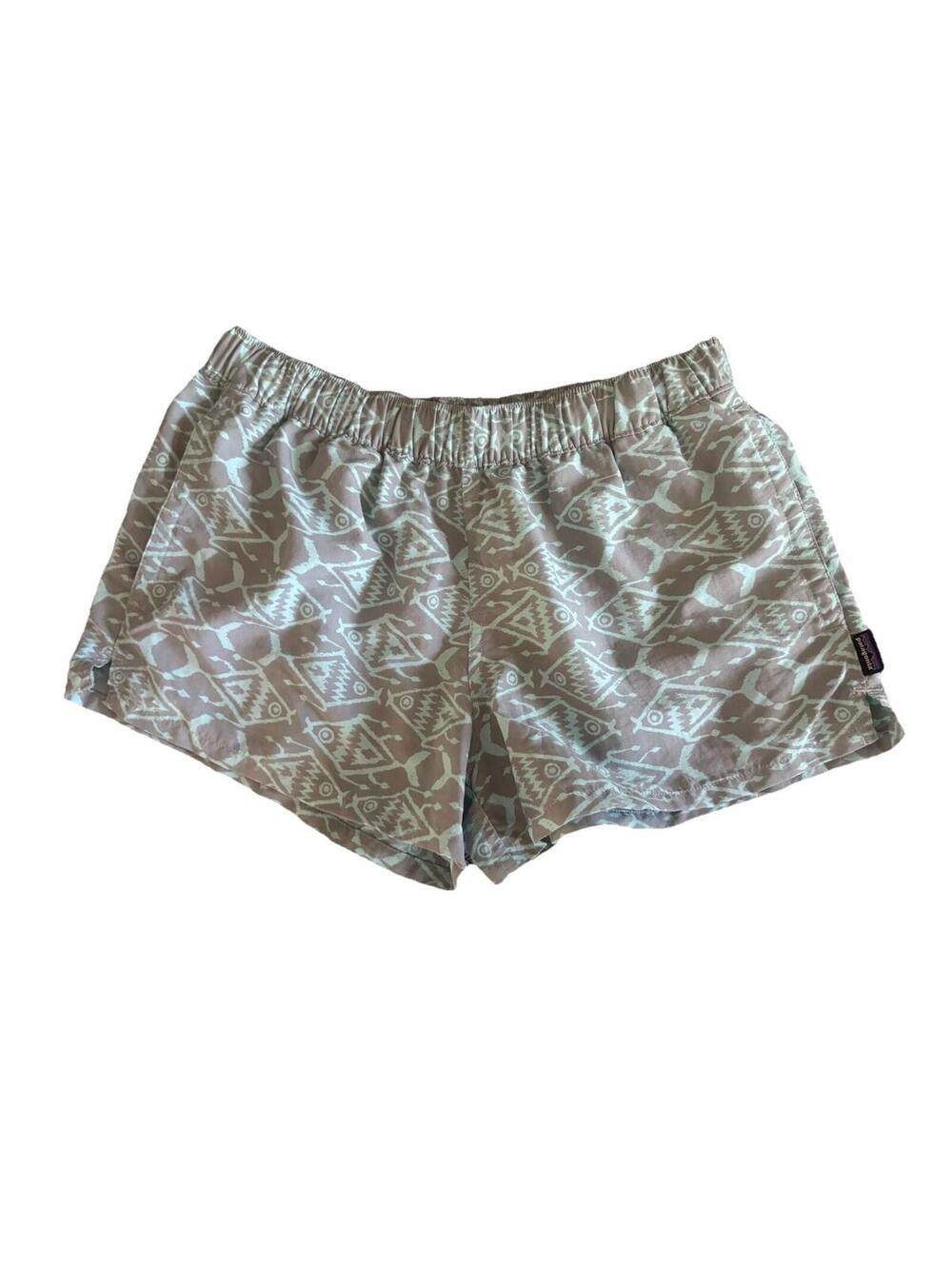 Patagonia Women's Baggies Shorts Fish Aztec Size Small